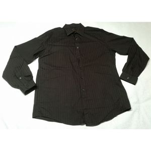 BCBGMAXAZRIA Striped fit Dress Shirt SZ 16 34/35 L